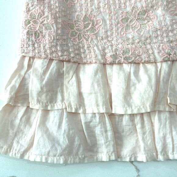 Catherine Malandrino | Baby Girls Peach Orange Formal Sleeveless Dress 2T - Picture 5 of 9